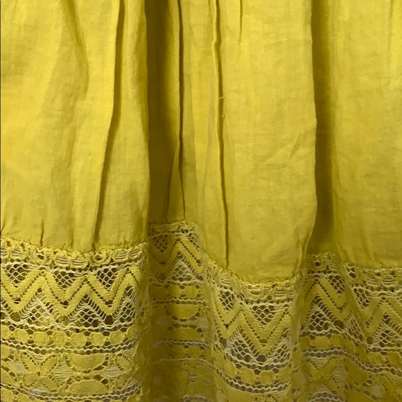 Mustard/Green Boho Top - Picture 3 of 3